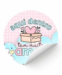 Adesivo Aqui dentro tem muito amor