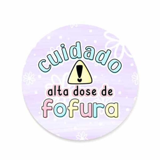 Adesivo Cuidado alta dose de fofura - Imagem 2