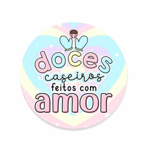 Adesivo Doces caseiros feitos com amor - Imagem 2