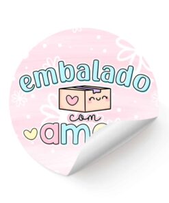 Adesivo Embalado com amor