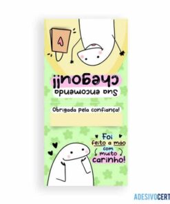 Adesivo lacre para embalagem Flork 8x4 - 255 unidades - M5