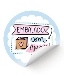 Adesivo Embalado com amor