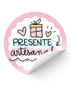 Adesivo Presente artesanal