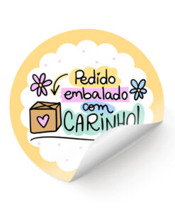 Pedido embalado com carinho