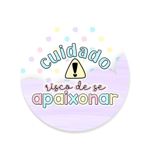 Adesivo cuidado risco de se apaixonar - Imagem 2