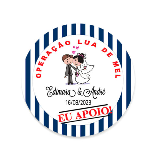 Adesivo Operação Lua de Mel (Casamento) - Imagem 2