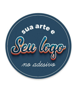 Adesivo com a sua Logo ou Arte (redondo ou quadrado)