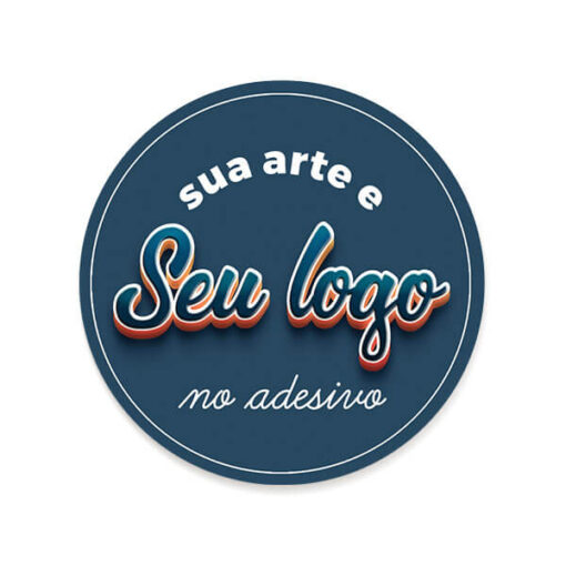 Adesivo com a sua Logo ou Arte (redondo ou quadrado)
