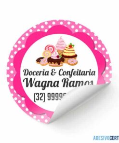 Adesivo para embalagem Doceria & Confeitaria - AD6