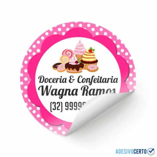Adesivo para embalagem Doceria & Confeitaria - AD6