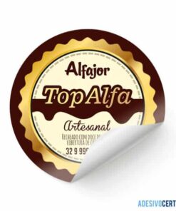 Adesivo para embalagem Alfajor - AD8