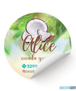 Adesivo para embalagem Cocada Gourmet - AD10