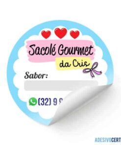 Adesivo para embalagem Sacolé, ChupChup, Geladinho - AD7